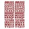 12 Packs: 2 ct. (24 total) Red Glitter Alphabet Stickers by Recollections™